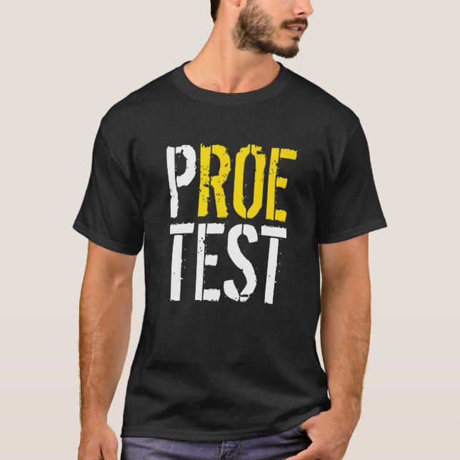 Camiseta Protesto Feminista pelos Direitos da Mulher Pro Ch (Frente)