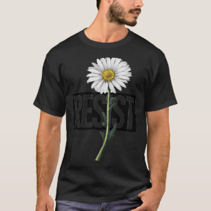 Camiseta Protesto Floral Resista Design Político Para Ativi