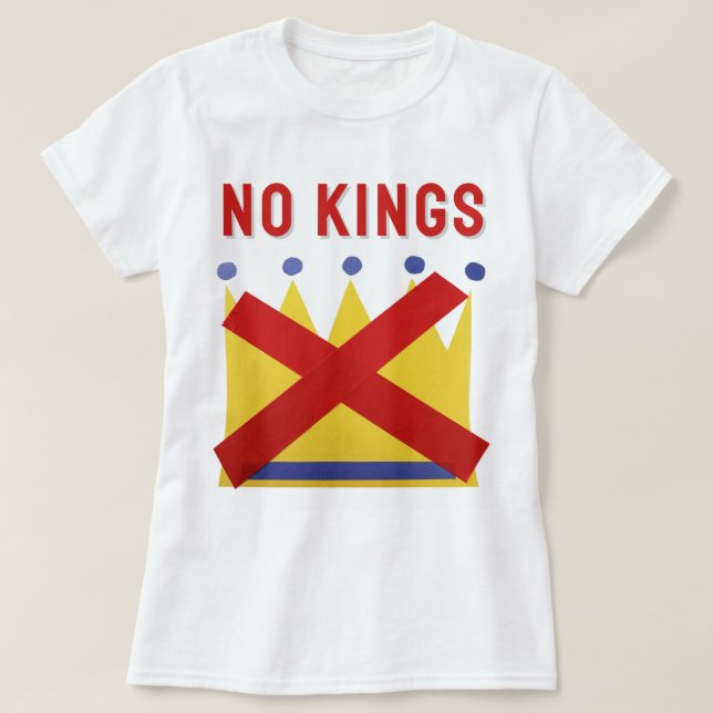 Camiseta Protesto No Kings Resiste 2025 (Frente do Design)