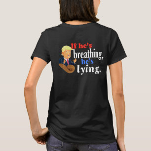 Camiseta protesto político que ele está mentindo