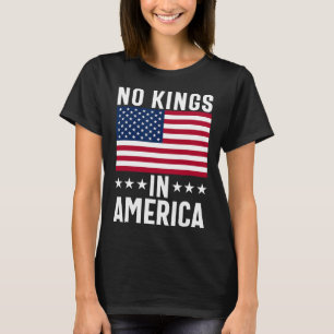 Camiseta Protesto Sem Reis na Bandeira da América Salva Dem