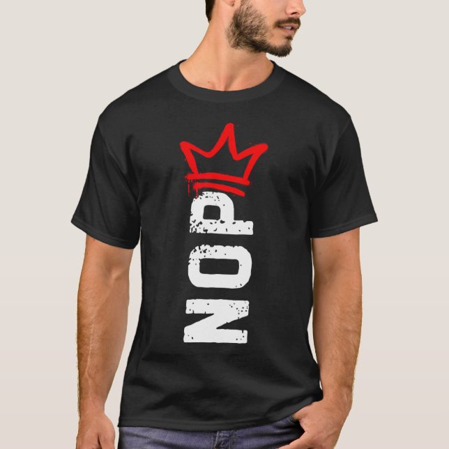 Camiseta Protesto Sem Reis Sinal De Engraçado Anti-Trump 4º (Frente)