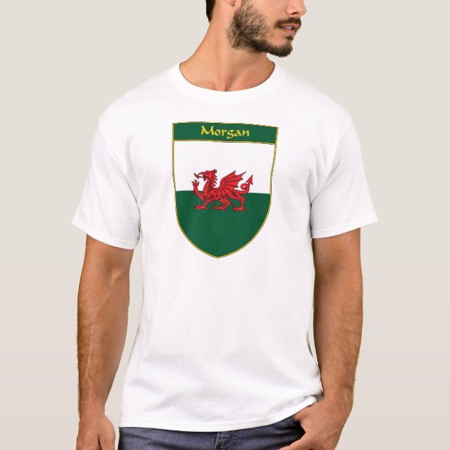 Camiseta Protetor da bandeira de Morgan Galês (Frente)