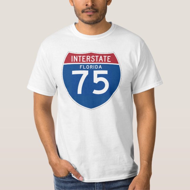 Camiseta Protetor da estrada nacional de Florida FL I-75 - (Frente)