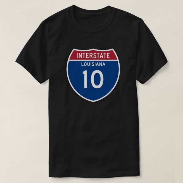 Camiseta Protetor da estrada nacional do LA I-10 de (Frente do Design)