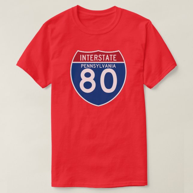 Camiseta Protetor da estrada nacional do PA I-80 de (Frente do Design)