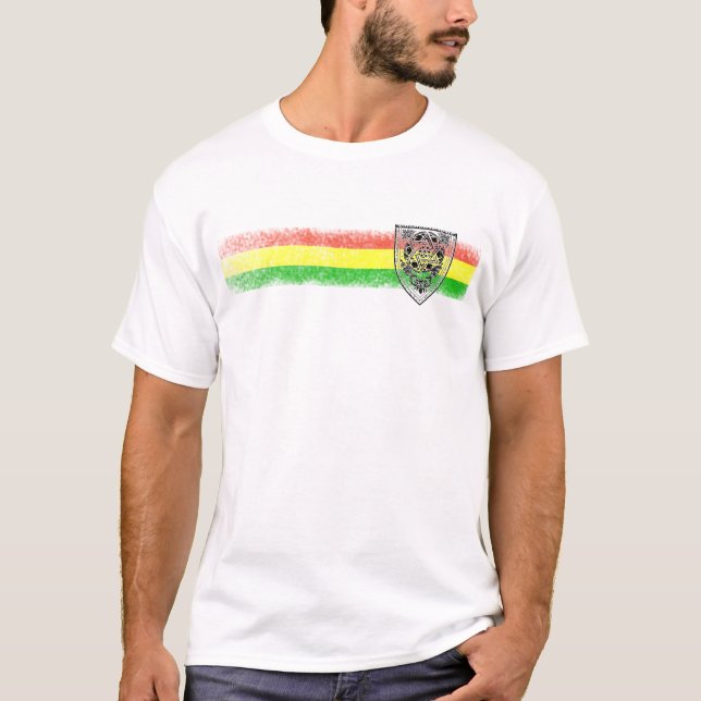Camiseta Protetor da reggae de Rasta de David (Frente)