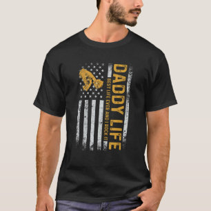 Camiseta Protetor da vida do papai Herói Bandeira americana