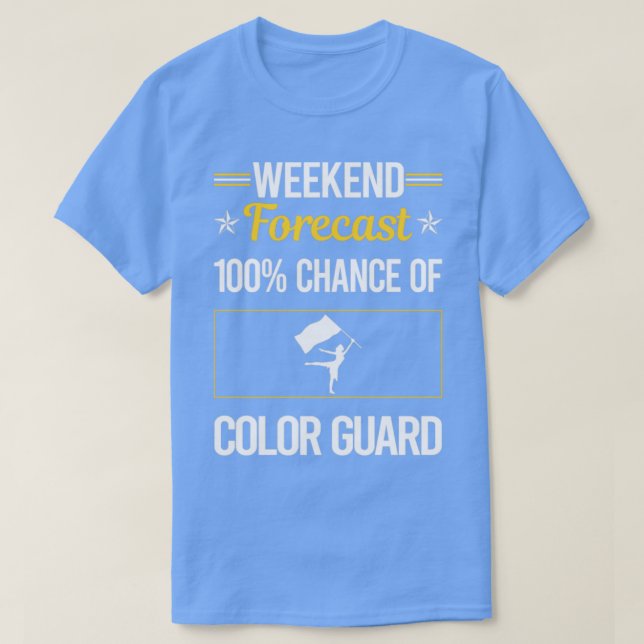 Camiseta Protetor de cor de Fim de Semana Engraçado (Frente do Design)