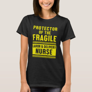 Camiseta Protetor De Enfermeiros De Mão De Obra E De Entreg