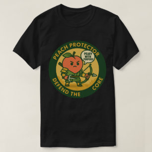 Camiseta Protetor de Pêssego Defenda o Núcleo