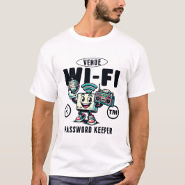 Camiseta Protetor de senha de wi-fi de local