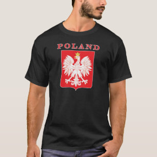 Camiseta Protetor do vermelho de Eagle do Polônia