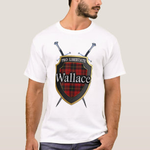 Camiseta Protetor & espadas escoceses da xadrez de Tartan