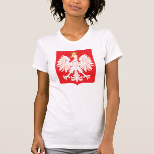 Camiseta Protetor polonês do vermelho de Eagle