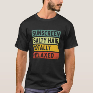 Camiseta Protetor Solar Cabelo Salgado Totalmente Relaxado