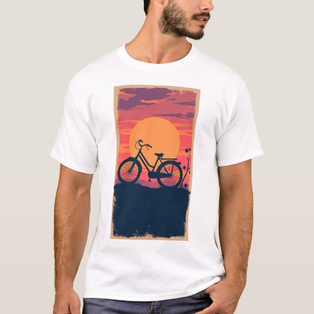Camiseta protetor solar retrorreflector do ciclo (Frente)