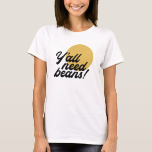 Camiseta Protocolo de Bean Retro 'Y'all Need Beans'