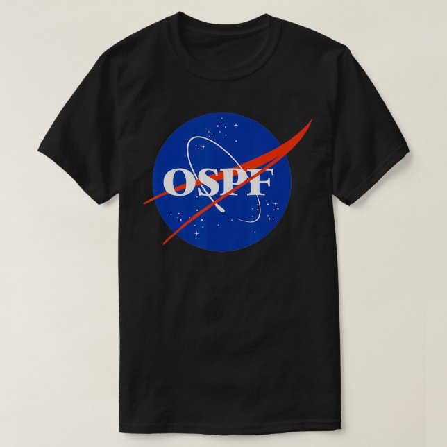 Camiseta protocolo de roteamento OSPF (Frente do Design)