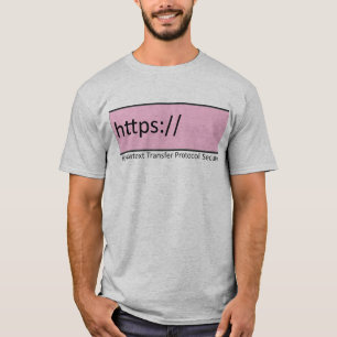 Camiseta protocolo de transferência de hipertexto https se