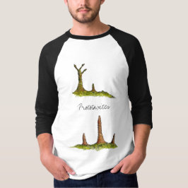 Camiseta Prototaxites Fungi / Lichen Raglan T-Shirt