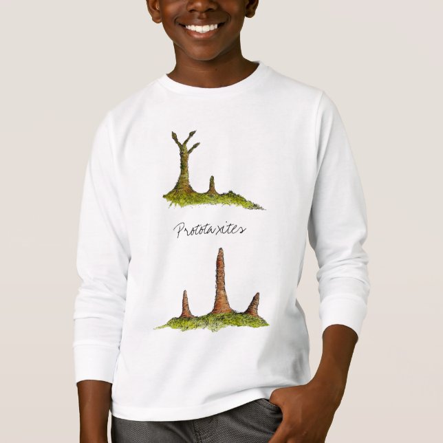 Camiseta Prototaxites T-Shirt (Criança) (Frente)