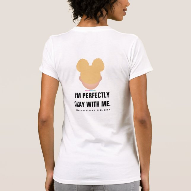 Camiseta #Proud2BNaturalMe Albinismo Perfeitamente Imperfei (Verso)
