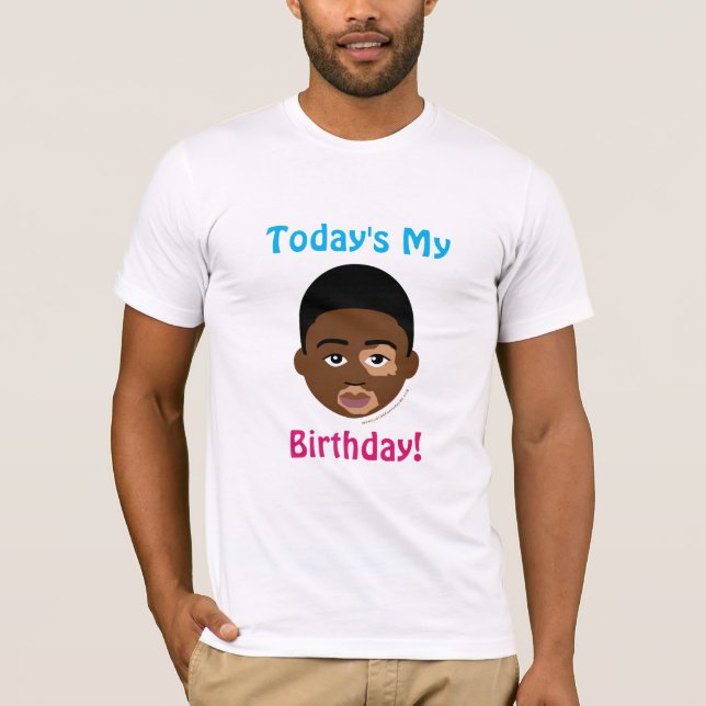Camiseta #Proud2BNaturalMe #Aniversário #Camisa Vitiligo (Frente)