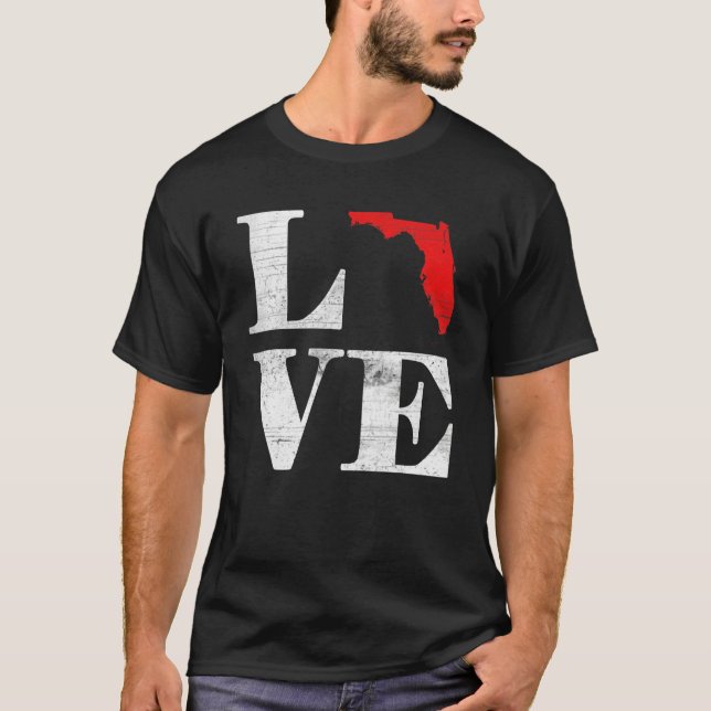 Camiseta Proud America Citizen State Flag Land Map Love Flo (Frente)