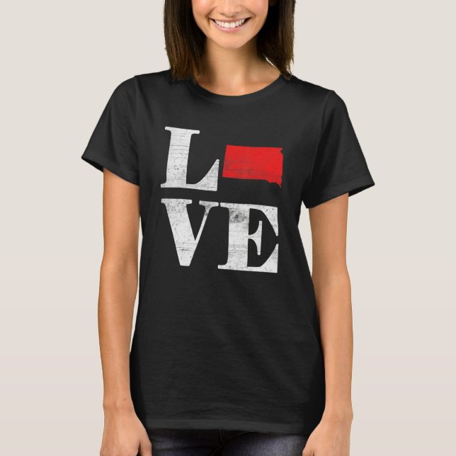 Camiseta Proud America Citizen State Flag Land Map Love Sou (Frente)