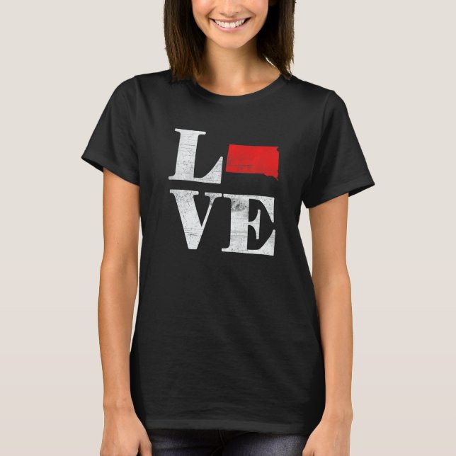 Camiseta Proud America Citizen State Flag Land Map Love Sou (Frente)