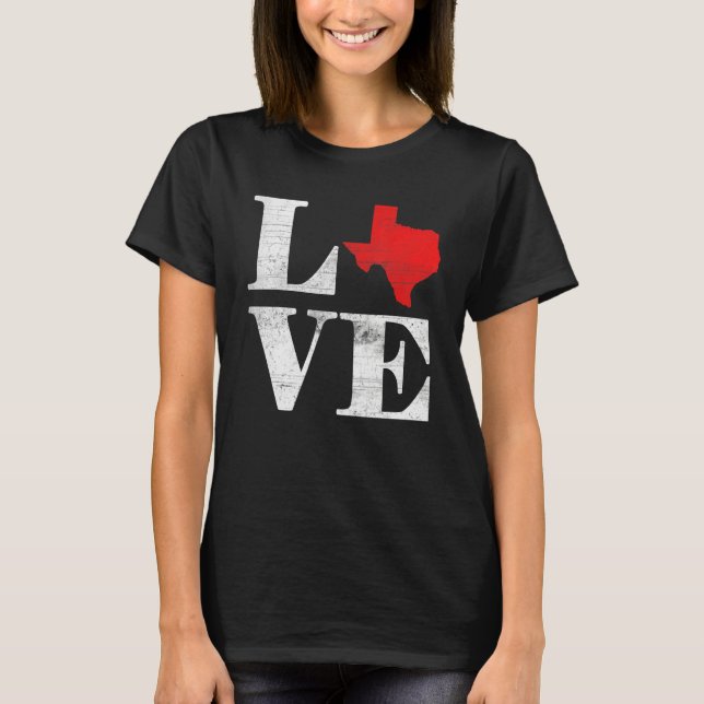 Camiseta Proud America Citizen State Flag Land Map Love Tex (Frente)