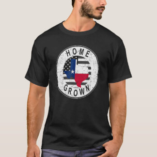 Camiseta Proud America State Flag US Home Grown Texas