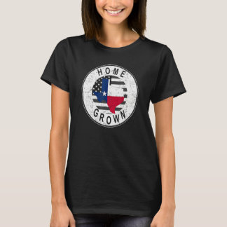 Camiseta Proud America State Flag US Home Grown Texas
