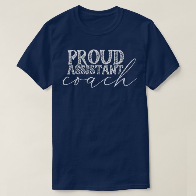 Camiseta Proud assistant coach 6 (Frente do Design)