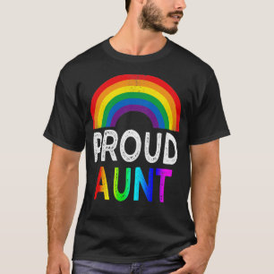 Camiseta proud aunt lgbt