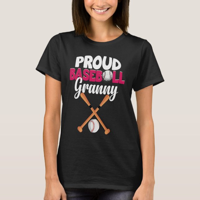 Camiseta proud baseball granny  for grandma or grandmother (Frente)