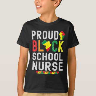 Camiseta Proud Black School Nurse Black History Month For A