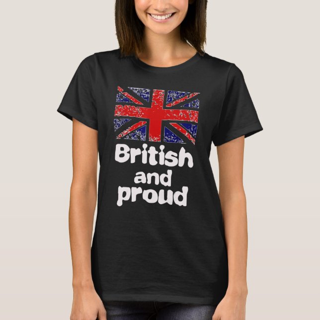 Camiseta Proud British Patriotic Man  Women and Child (Frente)