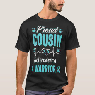 Camiseta proud Cousin Scleroderma warrior awareness ribbon 
