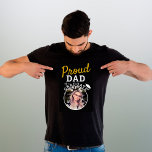 Camiseta Proud Dad of Graduate Graduation Cap Photo  T-Shir<br><div class="desc">Proud Dad of Graduate Graduation Cap Photo Dark T-Shirt. T-shirt for a graduate proud father with a graduation cap and a photo of the graduate. Add your photo.</div>