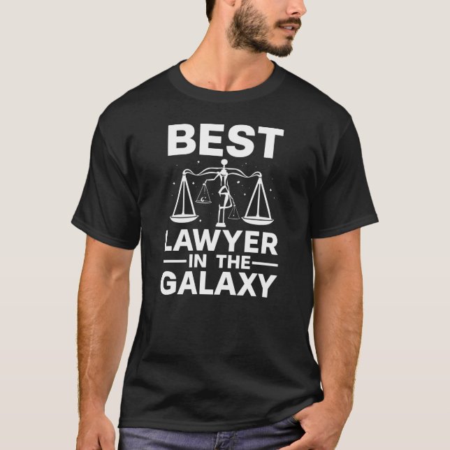 Camiseta Proud Dad(or Mom)of the Best Lawyer in the Galaxy (Frente)
