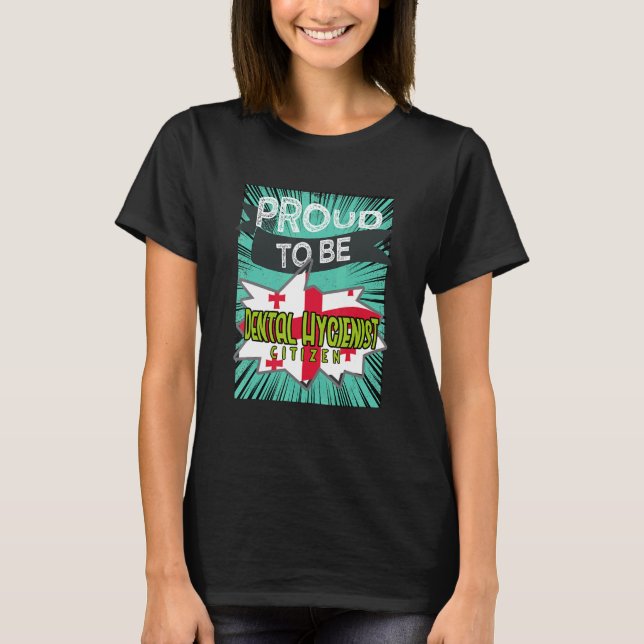 Camiseta Proud Dental Hygienist citizen Profession career w (Frente)