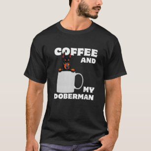 Camiseta Proud Dobie Mãe Pai Doberman Mug Um Café E Meu D