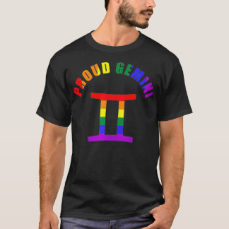 Camiseta Proud Gemini Astrology LGBTQ Zodiac Sign Horoscope