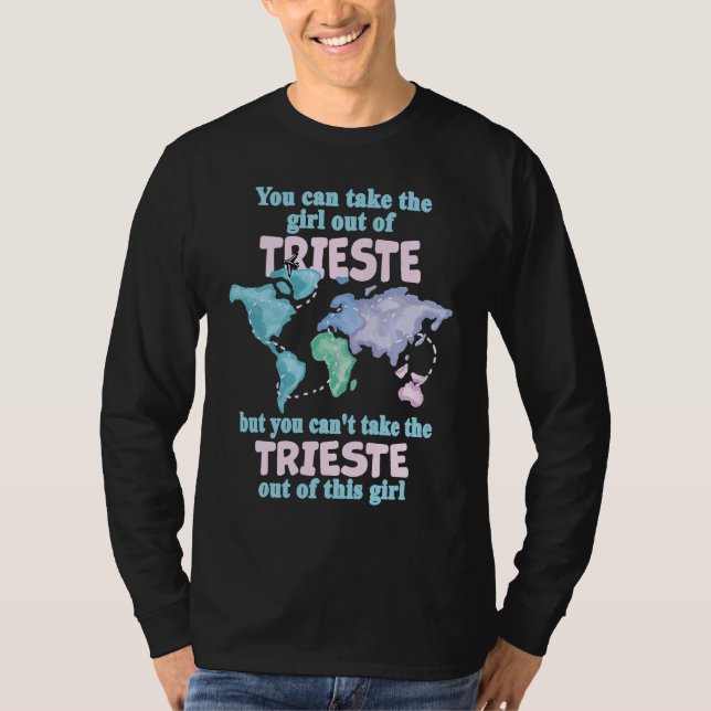 Camiseta Proud Girl From Trieste  Relocation From Trieste (Frente)