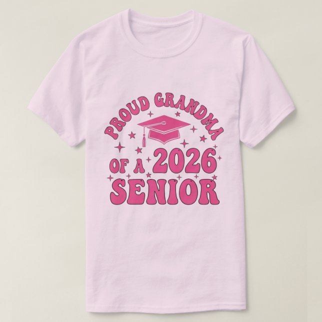 Camiseta Proud Grandma of a 2026 Football Senior Class (Frente do Design)