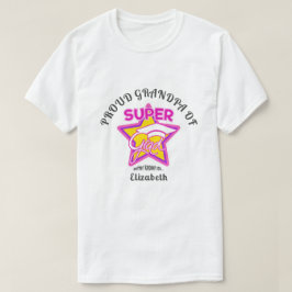 Camiseta PROUD GRANDPA DE Texto Editável A Rosa Super Forma