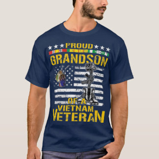 Camiseta Proud Grandson Of A Vietnam Veteran Vietnam