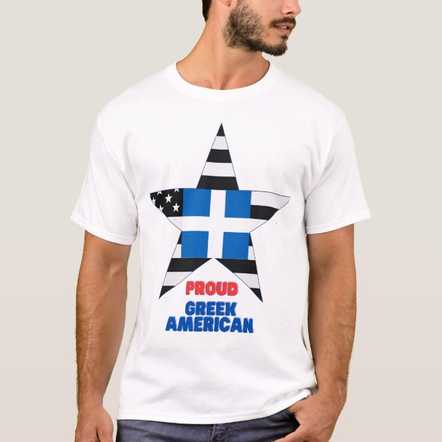 CAMISETA PROUD GREEK AMERICAN (Frente)